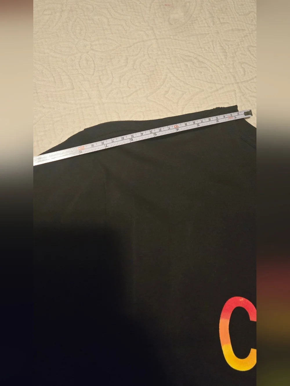 Calvin Klein Jeans Black Tee with Multicolor Logo - Picture 4 of 8